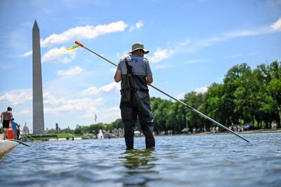 Trump says he will ‘probably’ drain the Reflecting Pool again to fix the problems after the $14M renovations