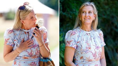 Duchess Sophie's floral midi and crochet bag is still my favourite summer outfit she’s worn - and it's perfect for enjoying an ice cream