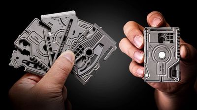 Looks like a deck of cards, but offers 70 pocketable titanium tools – this multitool set is on another level