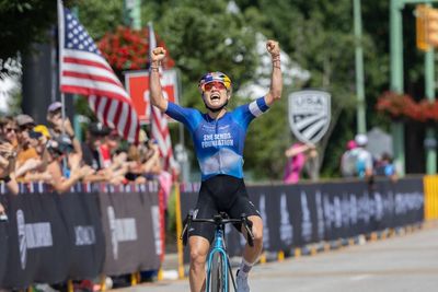 US Road Championships: Kate Courtney outsprints Lauren Stephens to win elite women's road race title