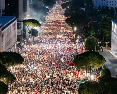 ‘We want a new Albania’: protests against Jared Kushner-backed resort turn anger on government
