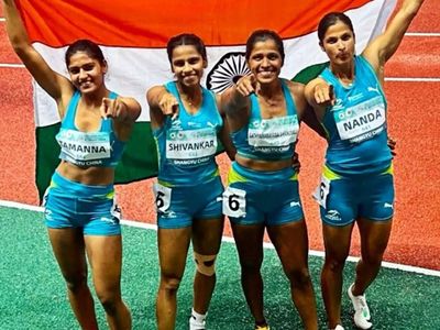 Asian Relays: Indian women's 4x100m relay team wins gold