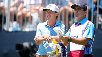 Watch The Emotional Father's Day Moment Miles Russell Subs In Dad As US Open Caddie