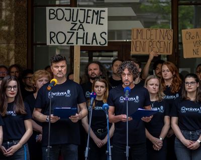Thousands of staff at Czech public broadcasters strike over funding plans