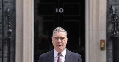 What is the music playing as Keir Starmer resigns?