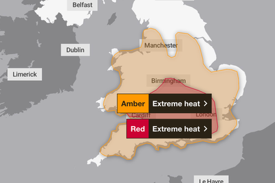 Rare red weather warning issued for extreme heat – but what does it mean?