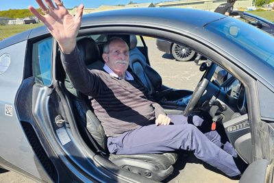Pensioner with a passion for fast cars is treated to 120mph supercar ride