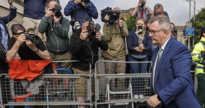 Ex-DUP leader Jeffrey Donaldson found guilty of 18 historical child sex offences
