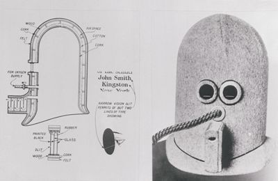 This weird 1925 helmet promised total focus by blocking noise and pumping oxygen