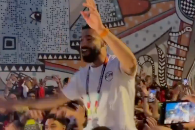 Mohamed Salah wildly celebrates on Vancouver streets after Egypt’s first ever World Cup win