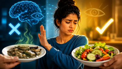 Psychology says people who refuse to eat food that doesn't look appealing aren't being difficult, their brains may be programmed to trust their eyes first