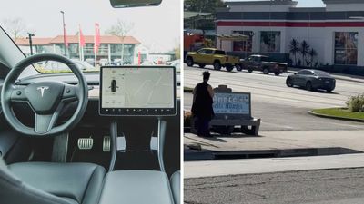 Man Catches Tesla Doing Donuts In Middle Of The Road By ARCO. Then He Realizes There’s No Driver: ‘Near A Gas Station Is Scary’