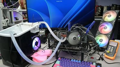 A YouTuber tried using an ice machine to cool down his Nvidia RTX 3060 rig —and it went about as well as you might expect