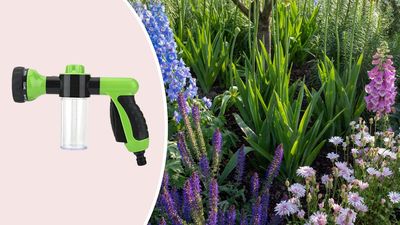 Streamline your garden jobs by feeding and watering your plants in one go with this innovative hose attachment