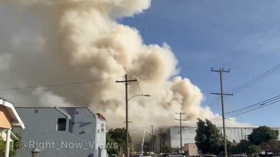 Los Angeles declares state of emergency as Firefighters struggle to control blaze in cold storage facility