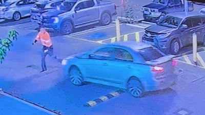 CCTV captures hit-and-run at suburban shopping centre