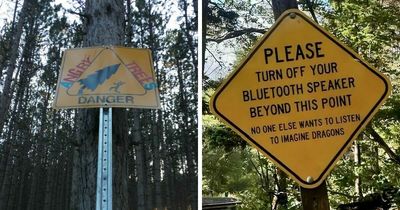 54 Funny Signs Found In The Wild That Are Worth Every Blister And The Stale Trail Mix