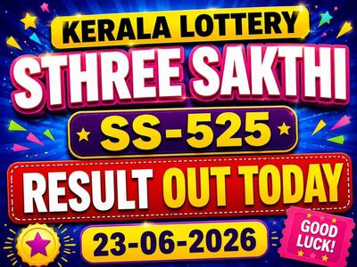 Kerala Lottery Sthree Sakthi SS-525 result out today (23-06-2026); check Rs 1 crore prize winning number and full list here
