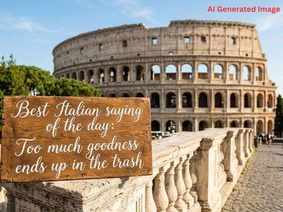 Best Italian Proverb of the Day: "Too much goodness ends up in the trash." A life lesson on why kindness needs balance