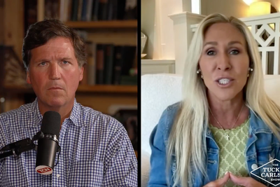Marjorie Taylor Greene joins Tucker Carlson and ditches Republican party: ‘We’re done with America Last’