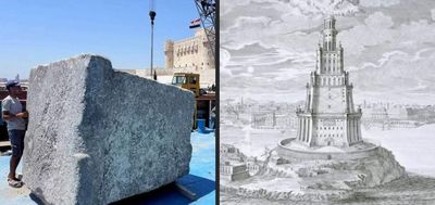 Lost for 700 years, one of the Seven Wonders is emerging from the sea again as 22 giant blocks help solve a 2,000-year-old mystery