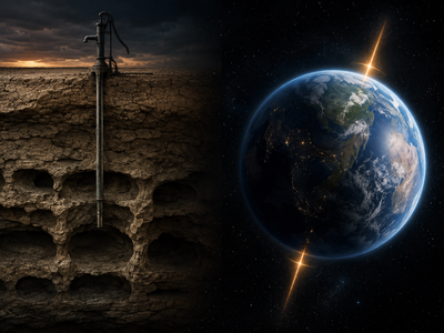 Humans drew so much groundwater since 1993 that Earth's spin axis tilted 31.5 inches, a Seoul team published the math in Geophysical Research Letters three decades later in 2023