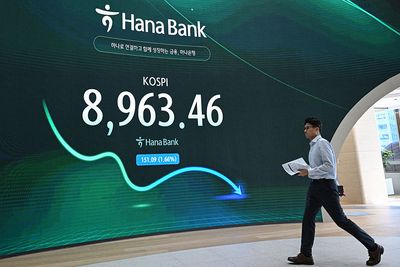 South Korea's KOSPI Index Falls 10% Amid Signals That Tech Raly Could Be Overheated