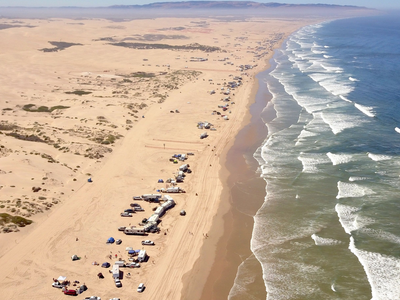 California's coastal sand dunes are becoming history, and the first-ever map shows how 165 years of development and erosion have shrunk a natural shield against storms and rising seas