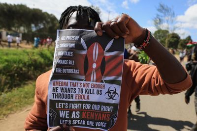 Kenya's health minister orders suspension of construction on a US-backed Ebola facility