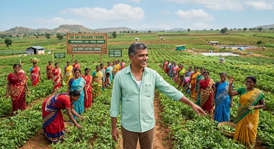 Ex-banker quits corporate job, turns to chemical-free zero-budget farming; builds Rs 21 crore agriculture empire across 650 acres in Andhra, empowers 3,000 rural women