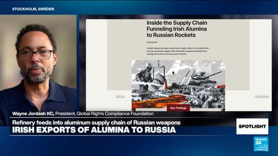 Irish company 'assisting in commission of crimes' by supplying alumina to Russia for Ukraine war