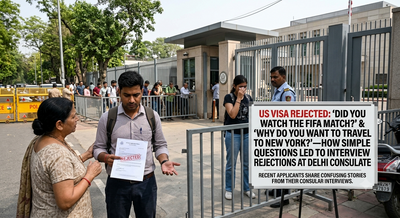 US visa rejected: “Did you watch the FIFA match?” and “Why do you want to travel to New York?” — how simple questions led to interview rejections at Delhi consulate