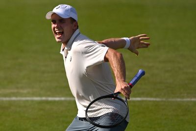 Britain’s Arthur Fery beats World Cup winner’s son in Eastbourne to continue impressive grass-court form