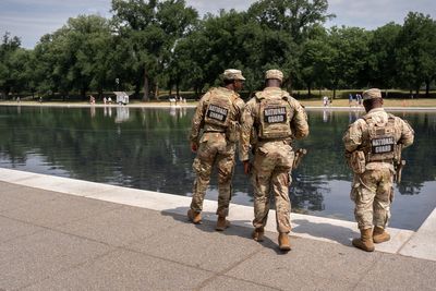 Trump says 6 people arrested over damage to the troubled Reflecting Pool project