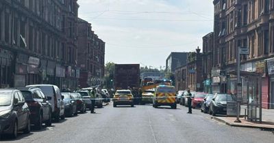 Woman dies after being hit by lorry while crossing road in Scottish city