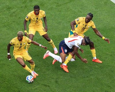 England’s gristly Ghana draw exposes limitations of Madueke and Gordon