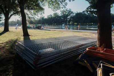 Fencing installed around Reflecting Pool after vandalism claims