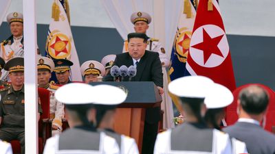 Kim Jong Un unveils 5,000-ton destroyer, touting nuclear capabilities
