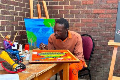 Art galleries at prisons showcase inmates’ work in an effort to combat violence