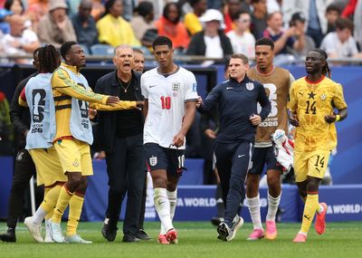 Carlos Queiroz blames Jude Bellingham after X-rated row during fiery England vs Ghana clash