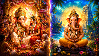 Why Is Ganesha Married in North India but Celibate in South India?
