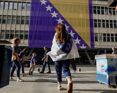 ‘It’s defiance’: why some Bosniaks are reviving historic flag as they cheer on World Cup squad
