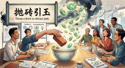 Chinese idiom of the day: 'Throw a brick to attract jade' - understanding the meaning, lessons on humility, learning, teamwork and why small ideas can lead to great discoveries