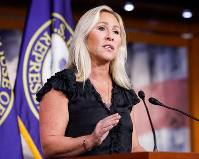 Marjorie Taylor Greene joins Tucker Carlson in breaking with Republican party