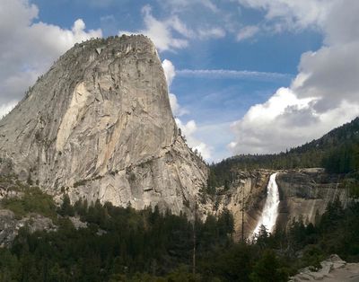 Yosemite visitor dies after being swept over nearly 600ft waterfall