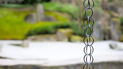 Costco’s New Rain Chain Turns Downpours Into a Stylish Garden Feature That Lets You Water Plants for Free