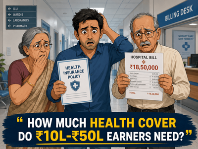 How much health insurance cover do you need? Here’s the ideal cover for ₹10 lakh, ₹20 lakh, ₹30 lakh, and ₹50 lakh annual income as per experts