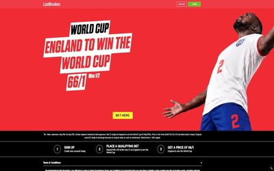 Ladbrokes World Cup betting offer: Back England at 66/1 to win the World Cup