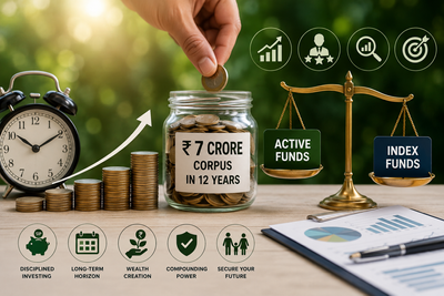 Planning a Rs 7 crore corpus in 12 years? Expert recommends active funds over index funds
