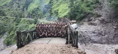 BRO restores vital road link in J-K's Kishtwar with construction of new bailey bridge